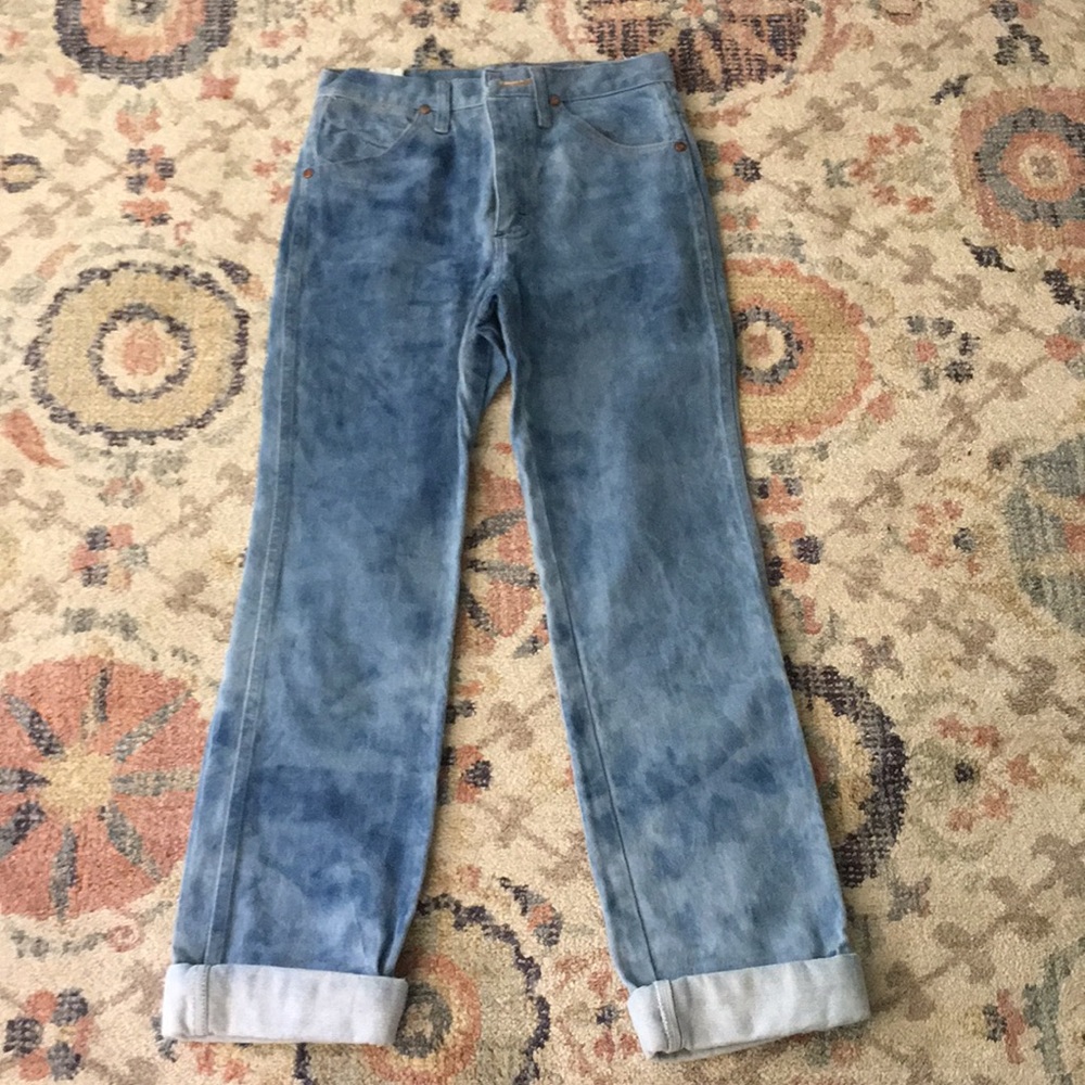 Bleached Wrangler Cowboy Cut Jeans